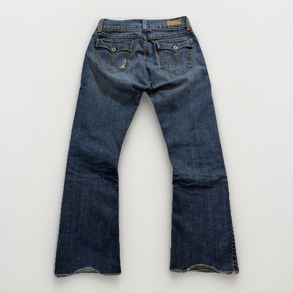 Levi’s 542 Tilted Flare Barrel Jeans Women’s Size 8 Medium Wash Denim 26” Inseam - Picture 3 of 13